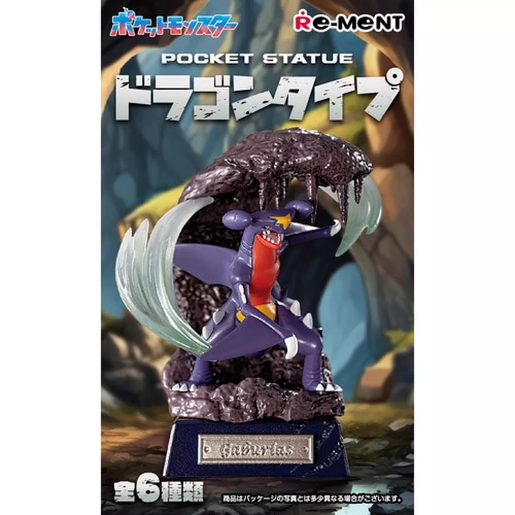 The Pokemon Company - Re-ment Pokemon POCKET STATUE Dragon Type (1 Random), Multicolor