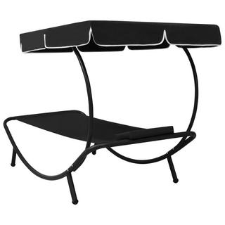 VidaXL Chaise longue tissu  