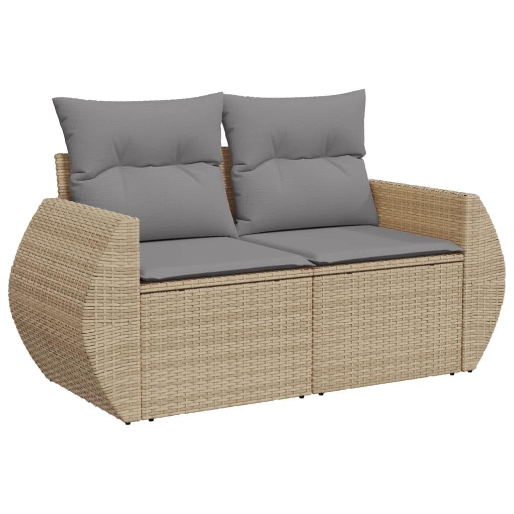 VidaXL set divano da giardino Polirattan  