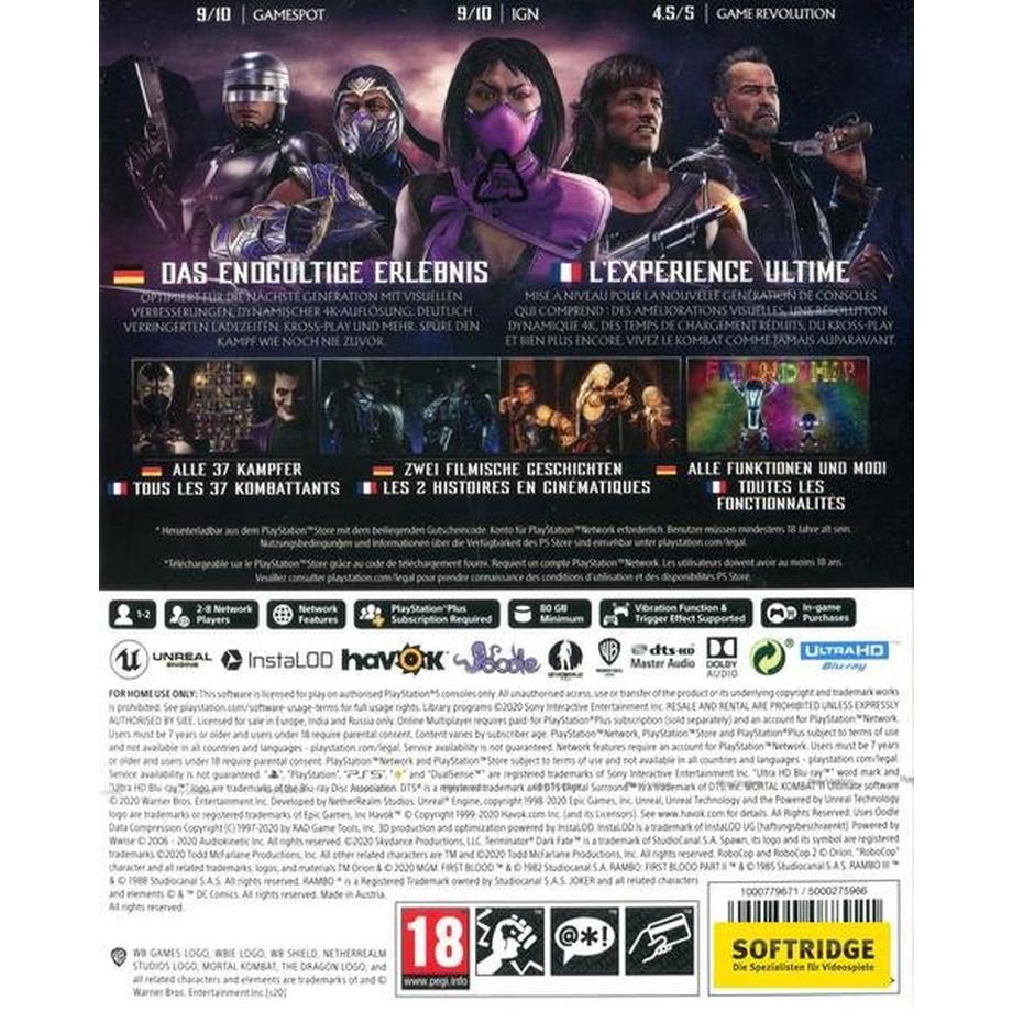 Warner Bros  Mortal Kombat 11 Ultimate - Limited Edition 