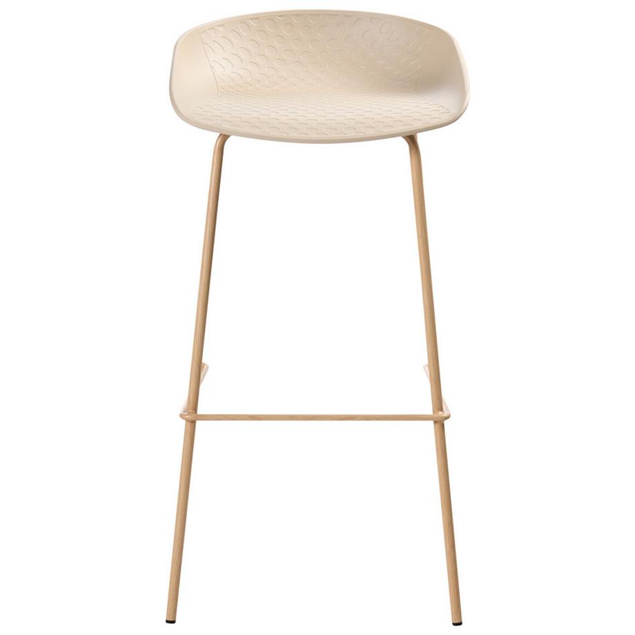 Beliani Lot de 4 chaises de bar en Matière synthétique  VENLO  