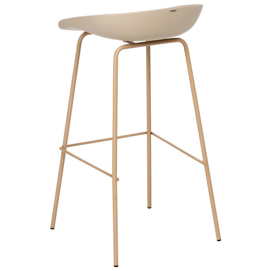 Beliani Lot de 4 chaises de bar en Matière synthétique  VENLO  