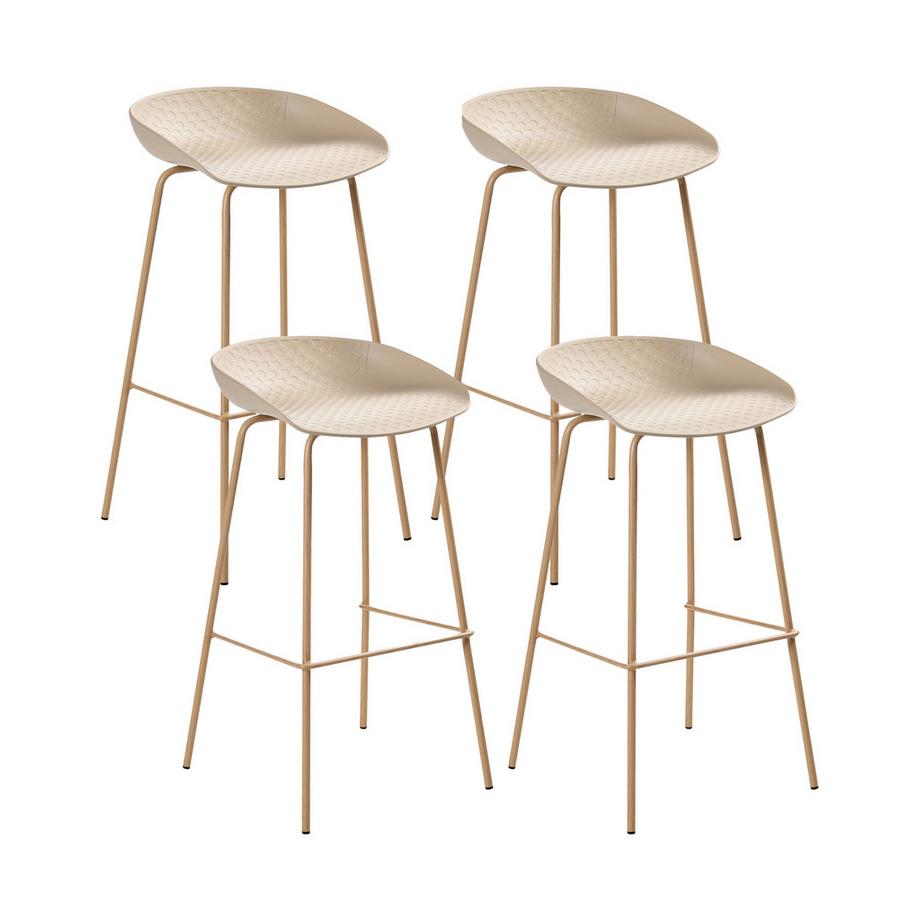 Lot de 4 chaises de bar en Matière synthétique  VENLO
