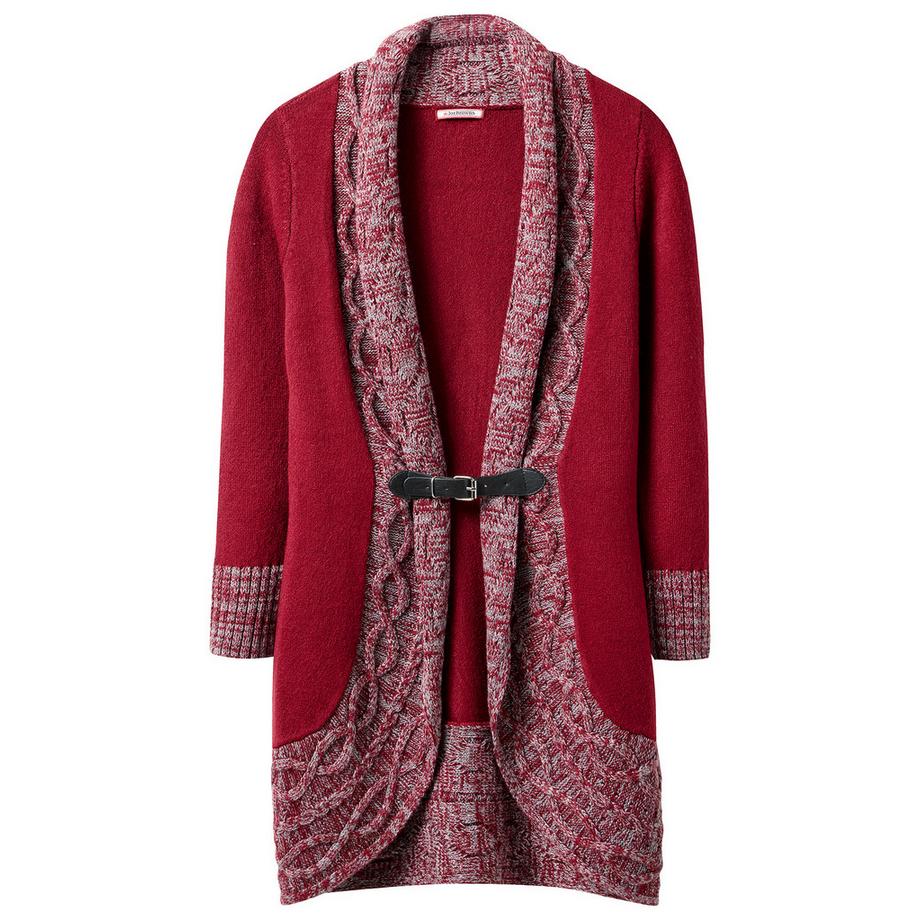Joe Browns Cardigan in maglia bicolore con fibbia in vita  