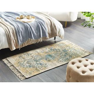 Beliani Tapis en Soie artificielle Boho BOYALI  