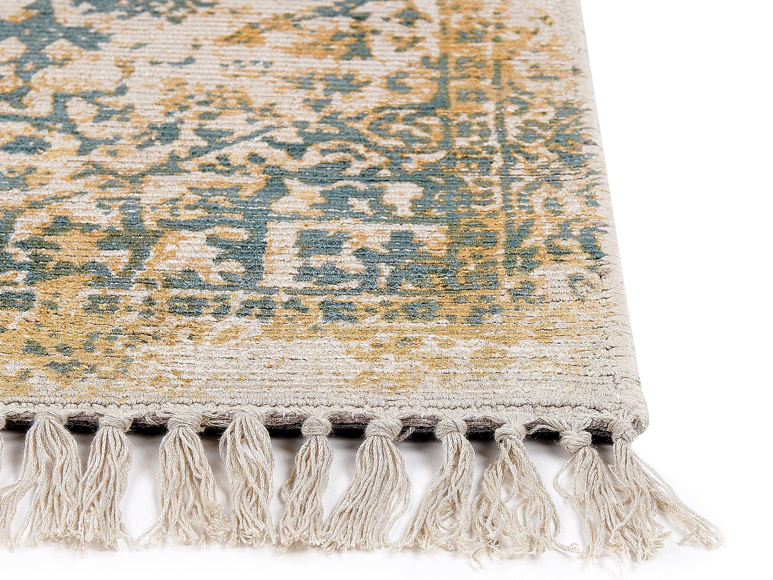 Beliani Tapis en Soie artificielle Boho BOYALI  