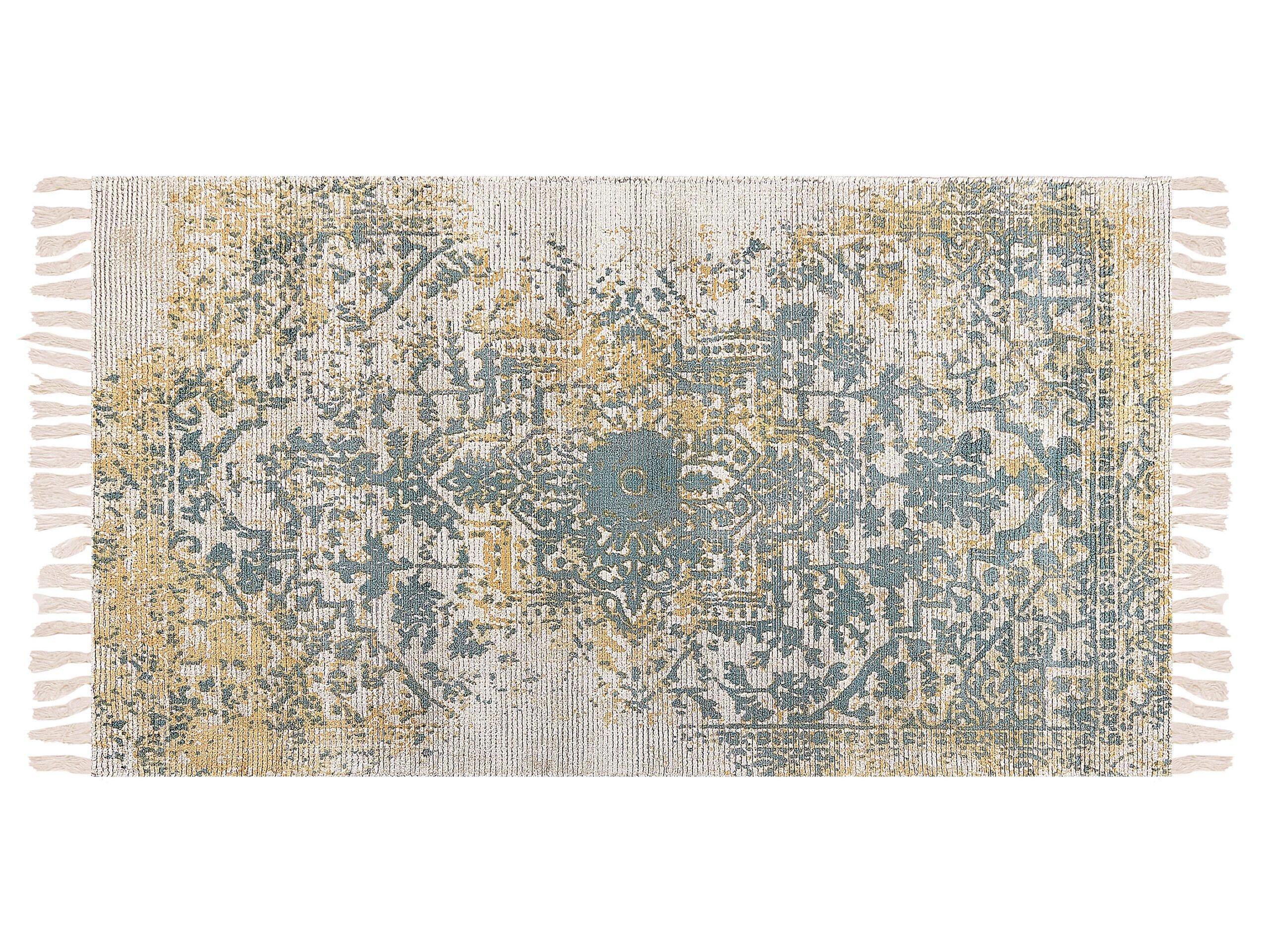 Beliani Tapis en Soie artificielle Boho BOYALI  