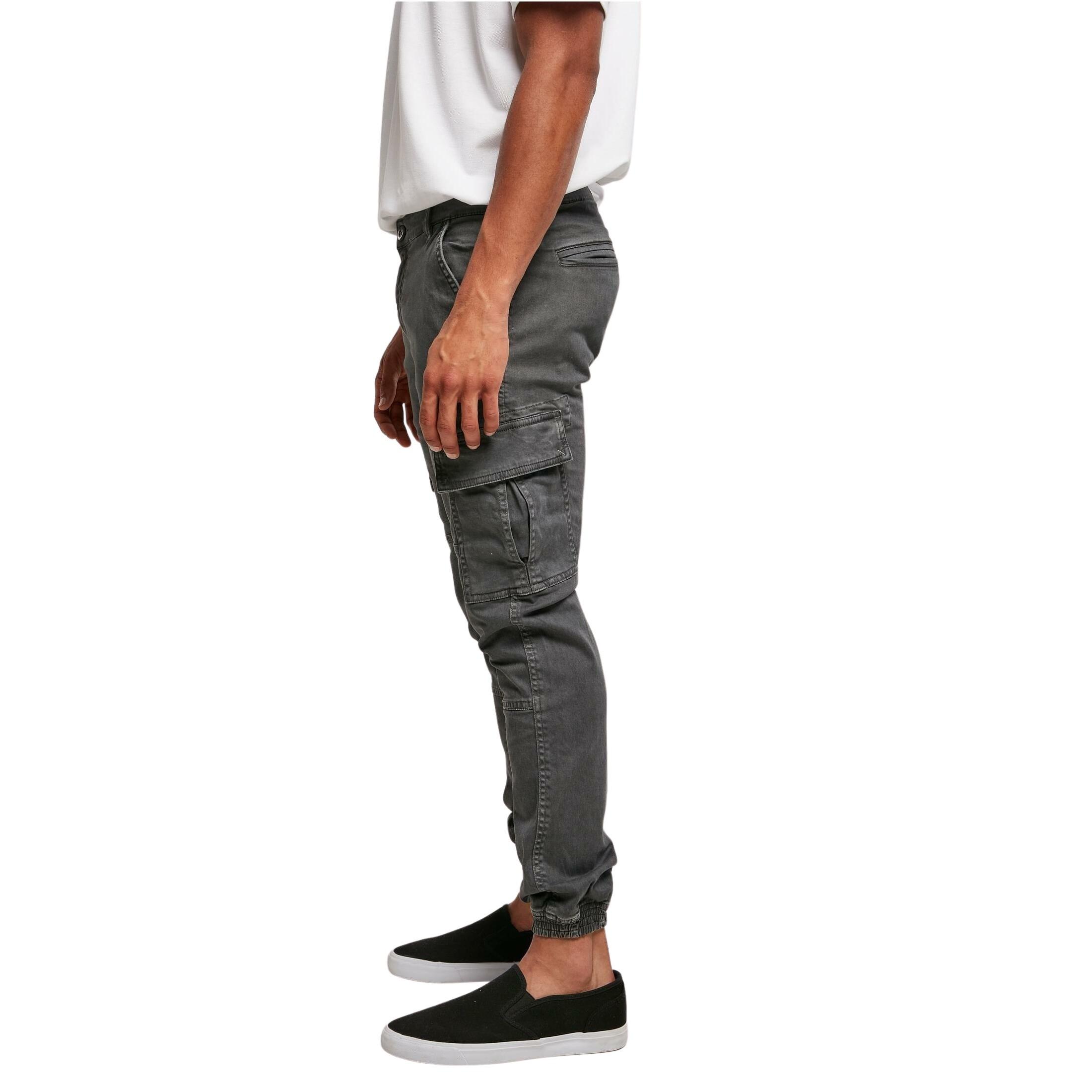 URBAN CLASSICS Washed Twill Cargohose  