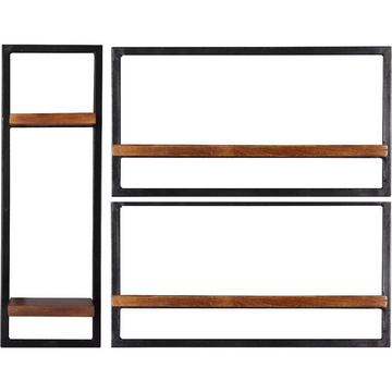 Étagère murale Havana naturel 95x25x75 (3 pièces)