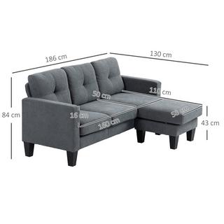 HOMCOM Ecksofa  