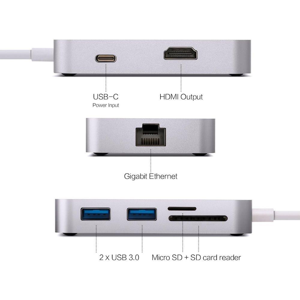 MINIX  Neo C-G USB-C Multiport Adapter - grigio 