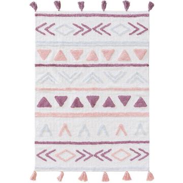 Waschbarer Kinderteppich Levi Rosa