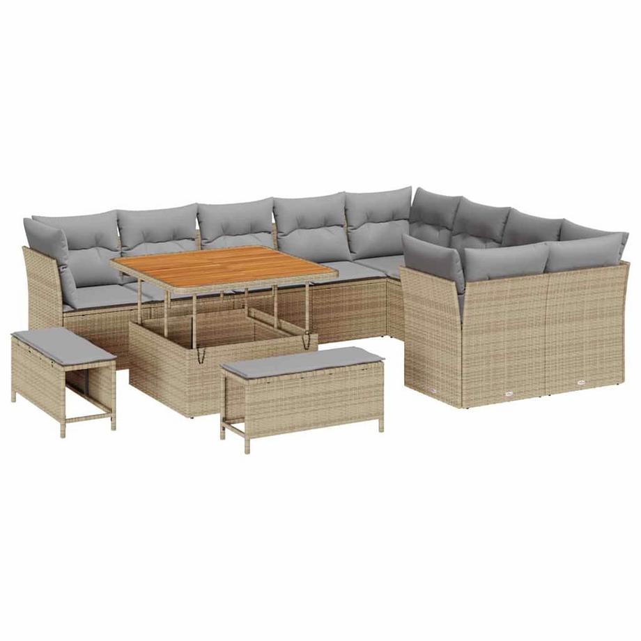 Canapé de jardin poly rattan