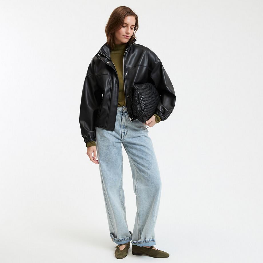 La Redoute Collections Giacca corta in similpelle  