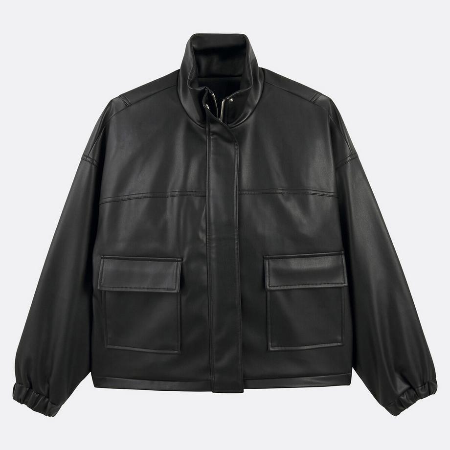 La Redoute Collections Giacca corta in similpelle  