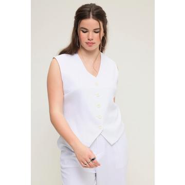 Gilet de costume coupe Fitted Fit avec encolure en V et ourlet en dentelle. Doublure intégrale