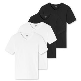 Uncover by Schiesser Basic T-shirt Manches Courtes Col V Lot de 4  