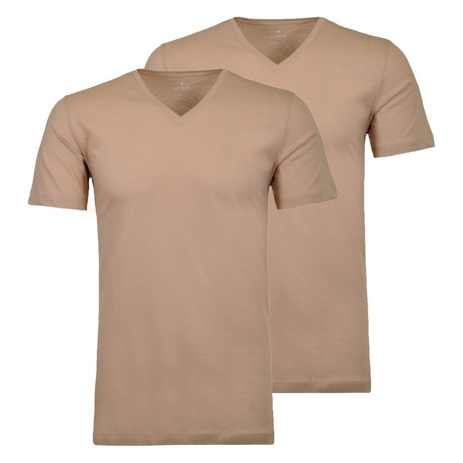 T-Shirt  2er Pack Bequem sitzend-Body Fit V-Neck T-Shirt 2P