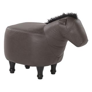 Beliani Hocker aus Kunstleder Modern HORSE  