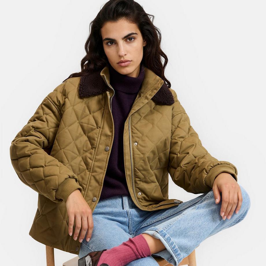 Blouson matelassé à col amovible