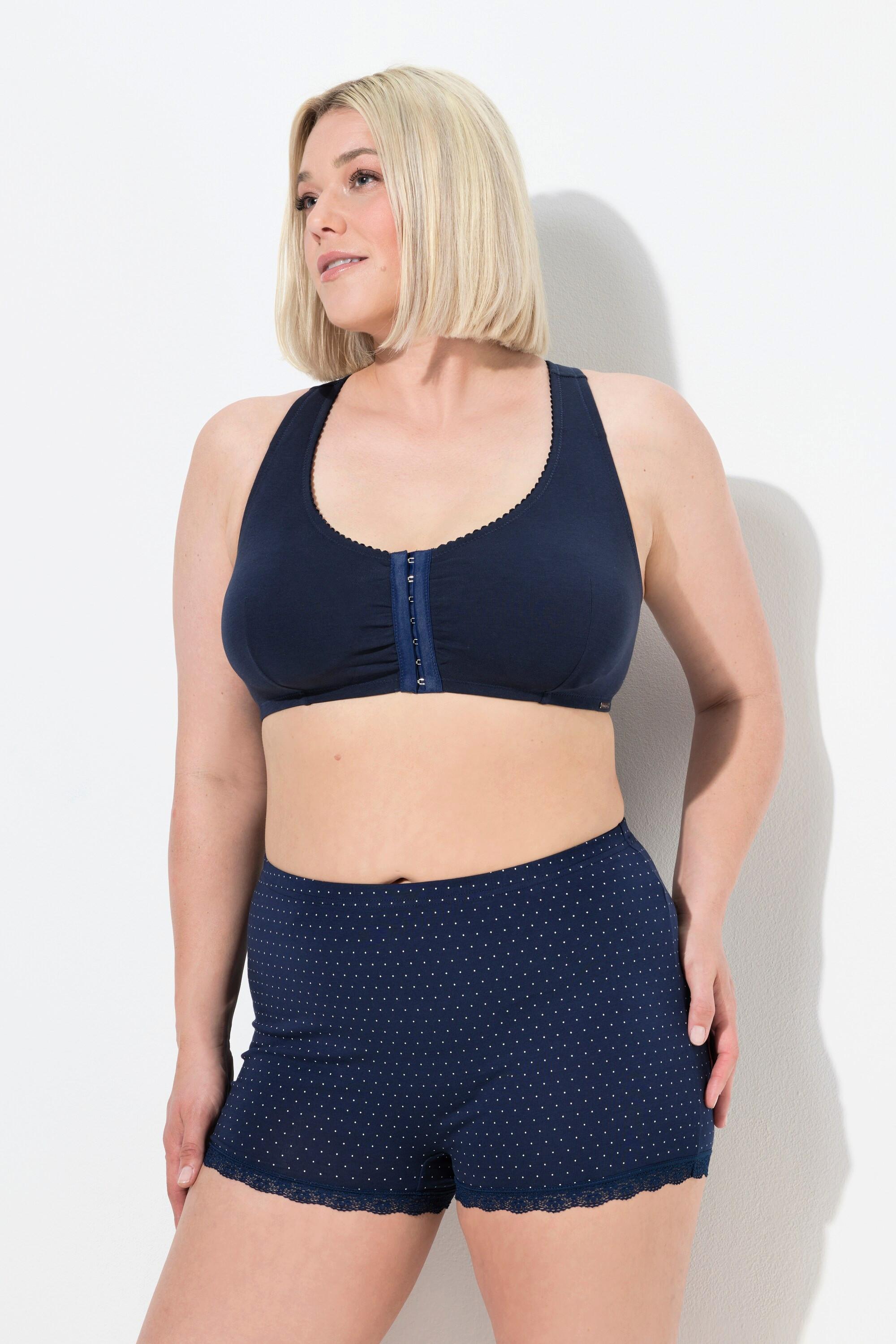 Ulla Popken Pantaloncini 3 Pack Pizzo Pois  