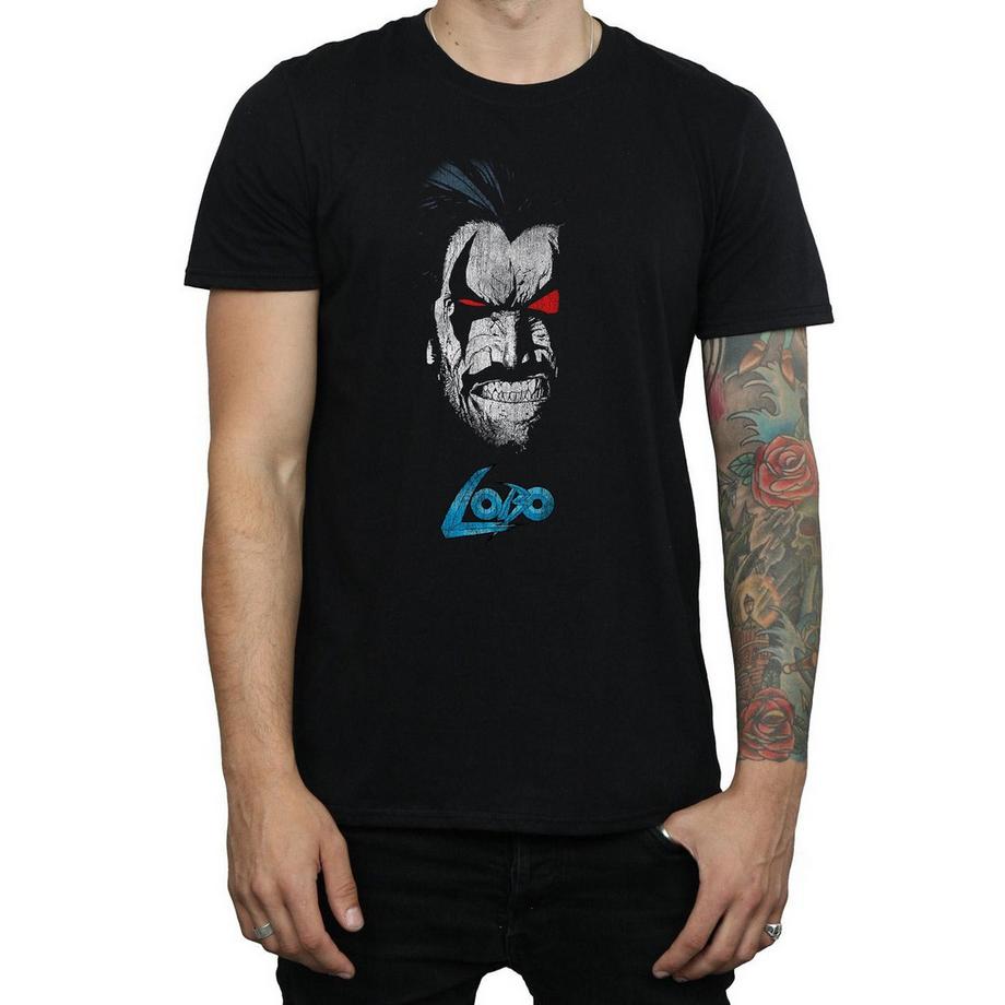 DC COMICS Lobo Justice League T-Shirt Stampata  