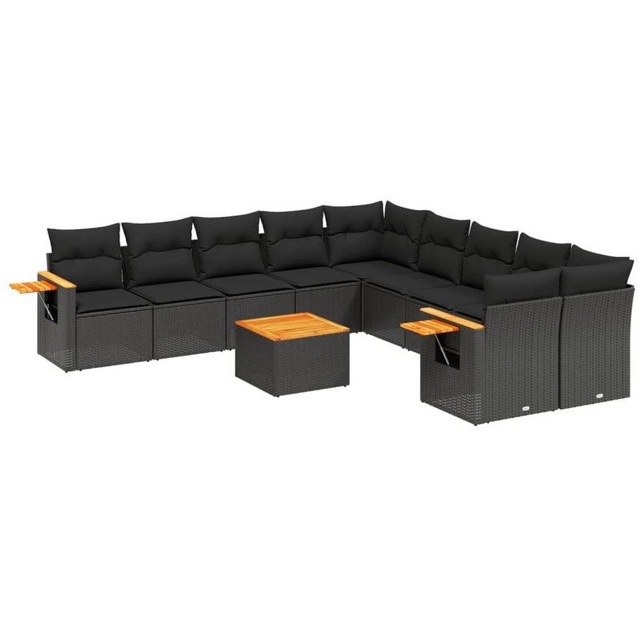 Ensemble de canapés de jardin rotin synthétique