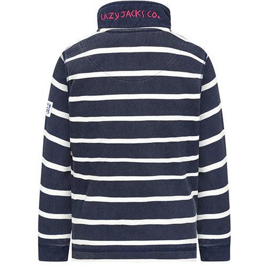 Lazy Jacks  Sweatshirt  ,  mit kurzem Reißverschluss, Piqué 