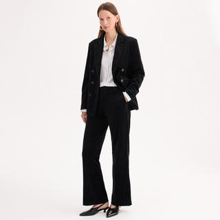 La Redoute Collections Pantalon Velours Lisse Taille Haute  