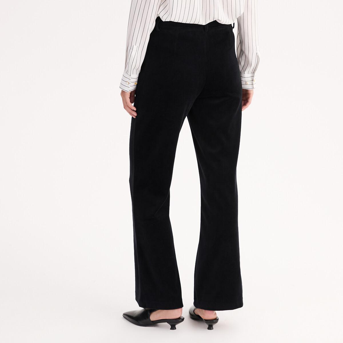 La Redoute Collections Pantalon Velours Lisse Taille Haute  