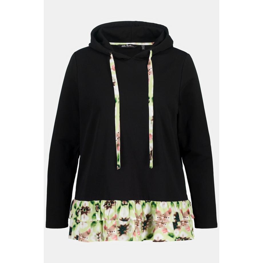 Ulla Popken Maglia dal taglio svasato effetto a più strati maniche lunghe  