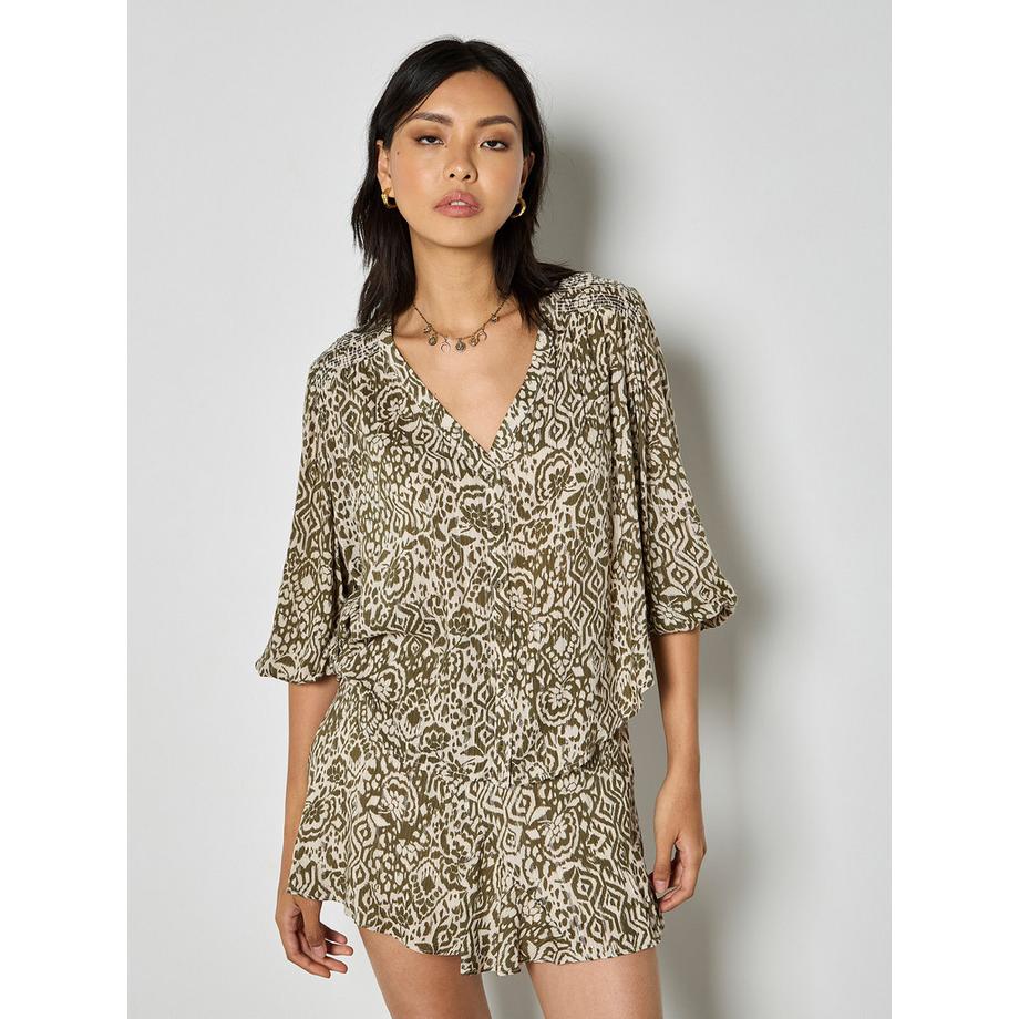 APRICOT Ikat Schimmer Bluse  