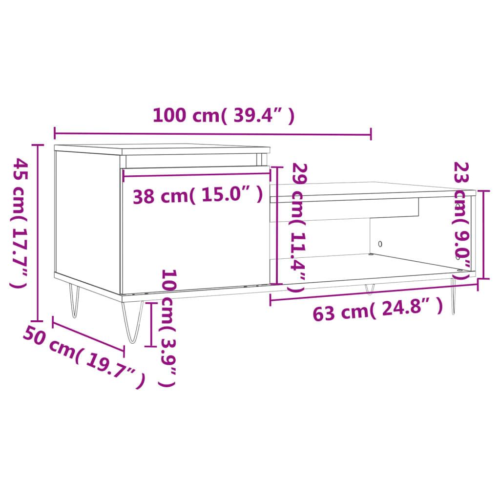 VidaXL Couchtisch holzwerkstoff  