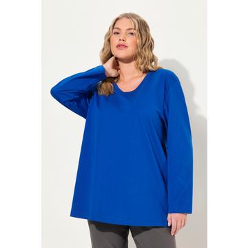 Shirt, V-Ausschnitt, Relaxed, Langarm