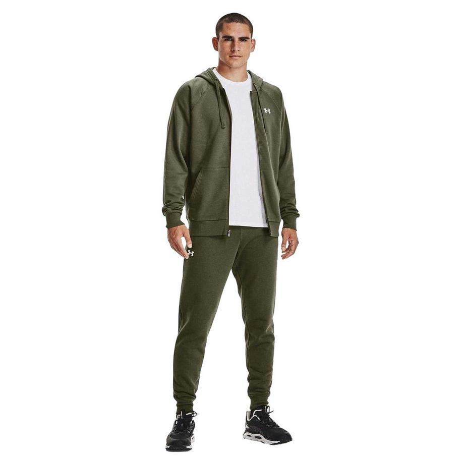 UNDER ARMOUR Felpa con cappuccio Rival con zip integrale in pile  