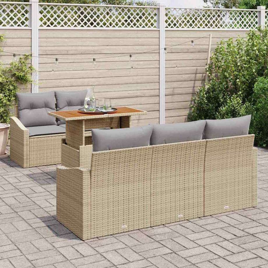 VidaXL Ensemble de meubles de jardin poly rattan  
