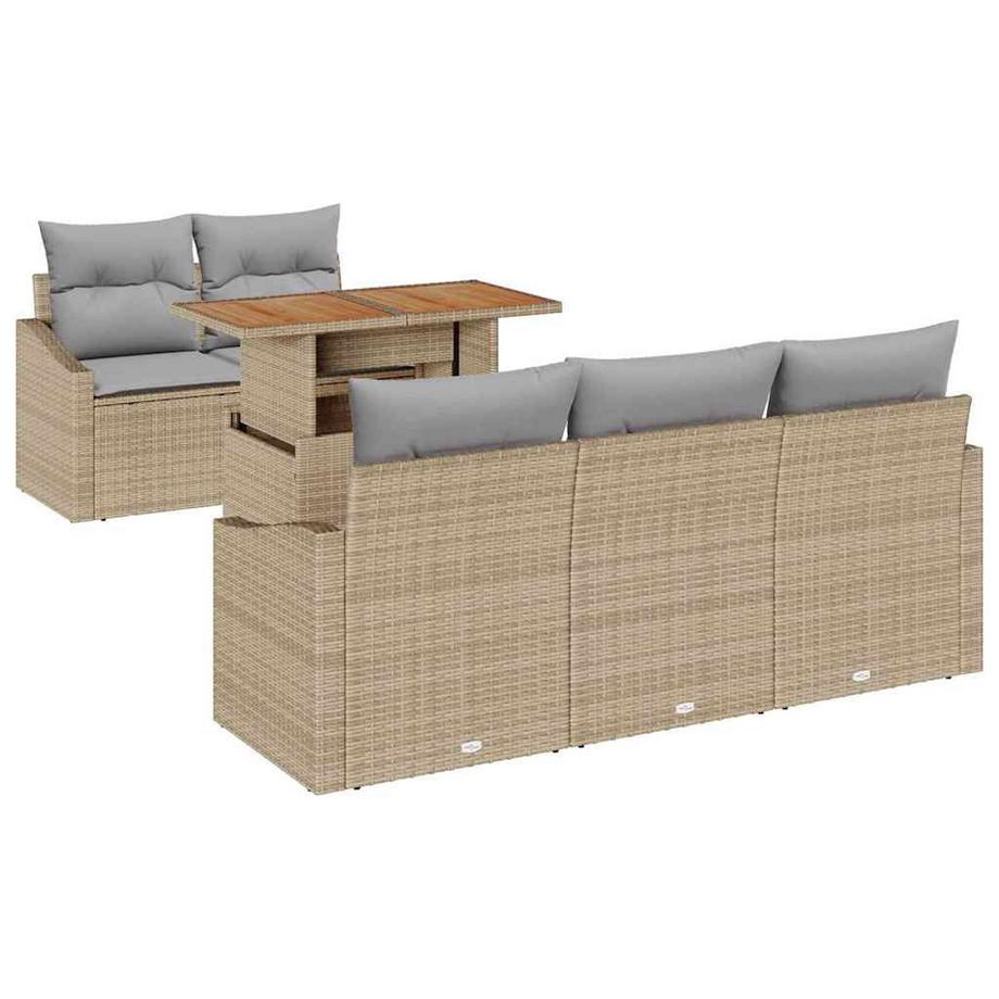 Ensemble de meubles de jardin poly rattan