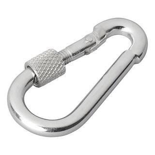 Pricenet  Moschettone in metallo 8x80mm con chiusura a vite 2 pezzi in blister 