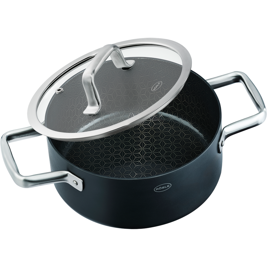 ROESLE Kochtopf Ebonic ProNero mit Deckel  