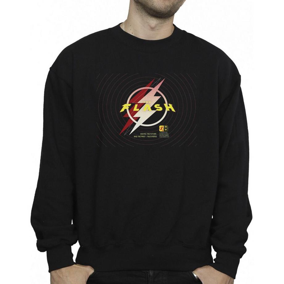 DC COMICS Flash Logo Print Sweatshirt  
