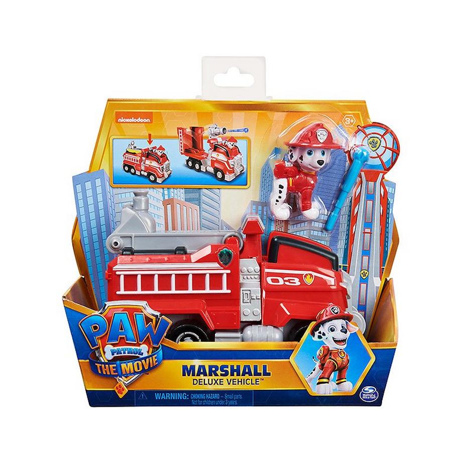 PAW PATROL  Paw Patrol The Movie Deluxe Basisfahrzeug Marshall 