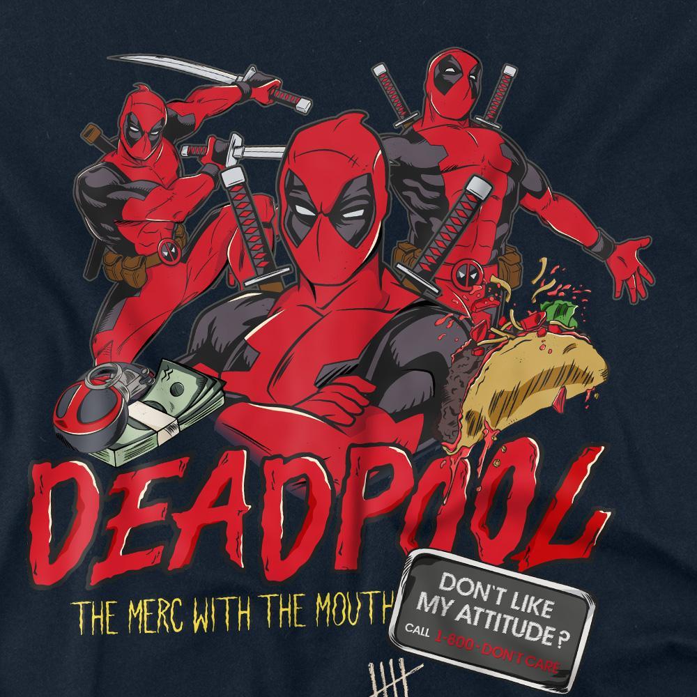 Deadpool Attitude Langarm T-Shirt  