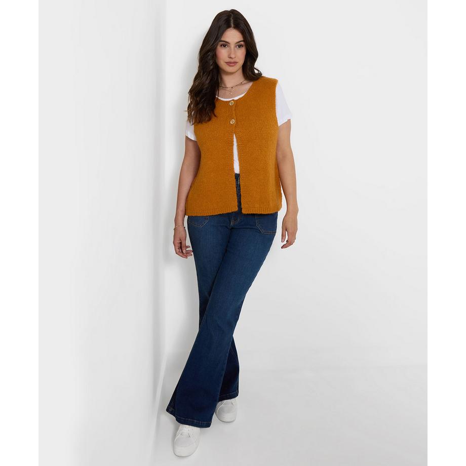 Joe Browns Pull Sans Manches en Maille à Double Boutonnage Loretta  