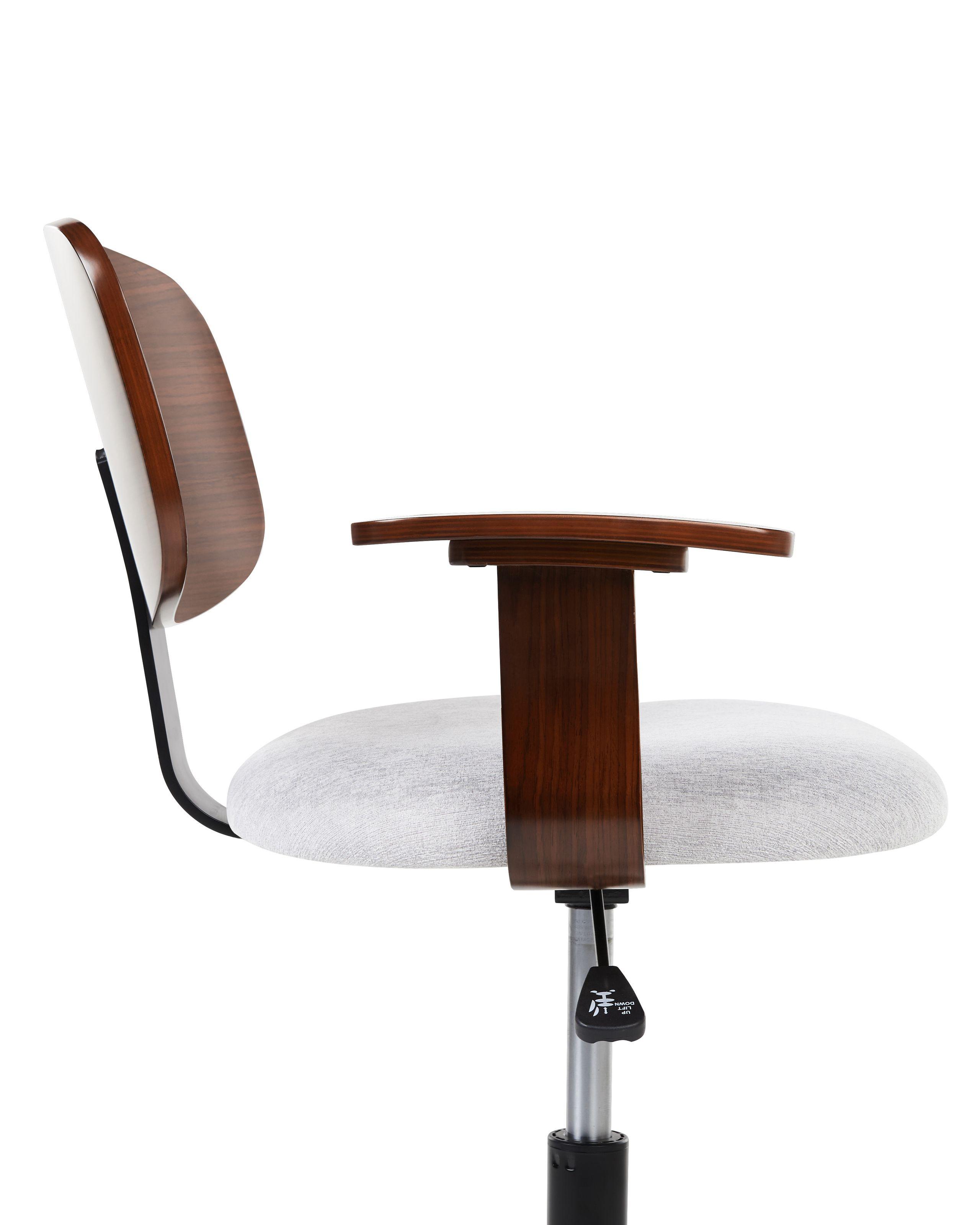 Beliani Sedia da scrivania en Lino sintetico Retrò GUNNISON  