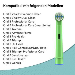 Ora-Care  Ersatzbürsten für Kinder kompatibel mit Oral-B 8er Pack 