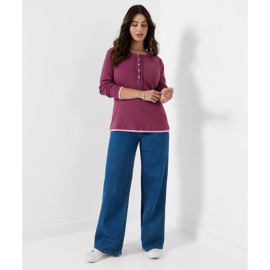 Joe Browns Margot doppellagiges Henley-Shirt  
