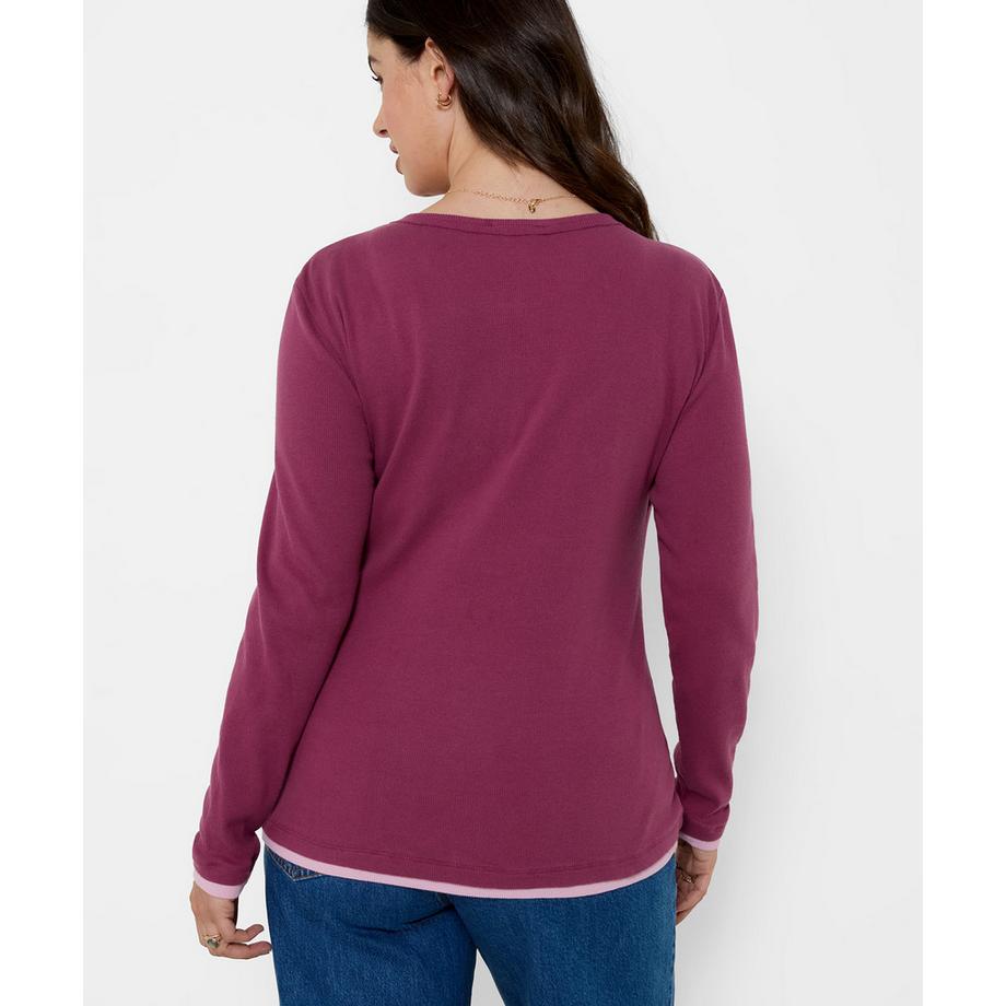 Joe Browns Margot doppellagiges Henley-Shirt  
