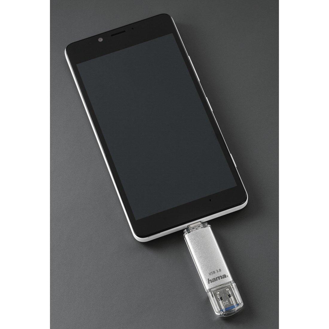 hama  Hama C-Laeta unità flash USB 16 GB USB Type-A / USB Type-C 3.2 Gen 1 (3.1 Gen 1) Argento 