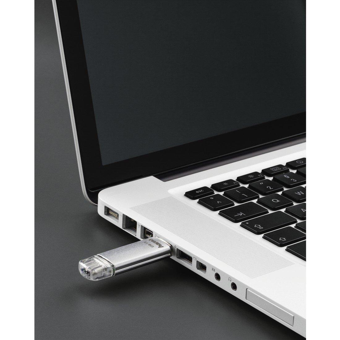 hama  Hama C-Laeta unità flash USB 16 GB USB Type-A / USB Type-C 3.2 Gen 1 (3.1 Gen 1) Argento 