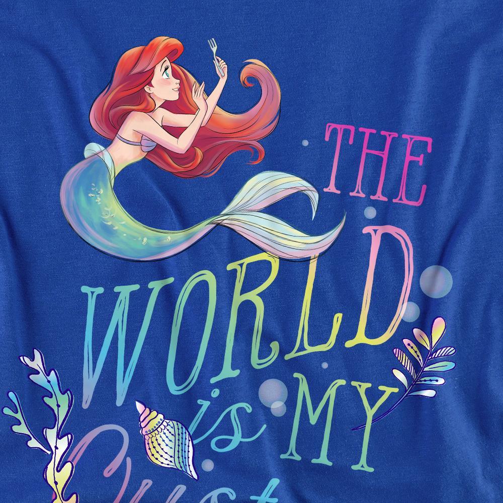 The Little Mermaid World Is My Oyster T-Shirt Maniche Lunghe  